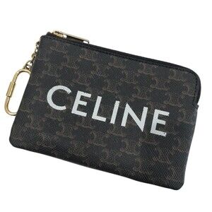 Celine Coin Cuir Triomphe Calfskin Wallet Brown